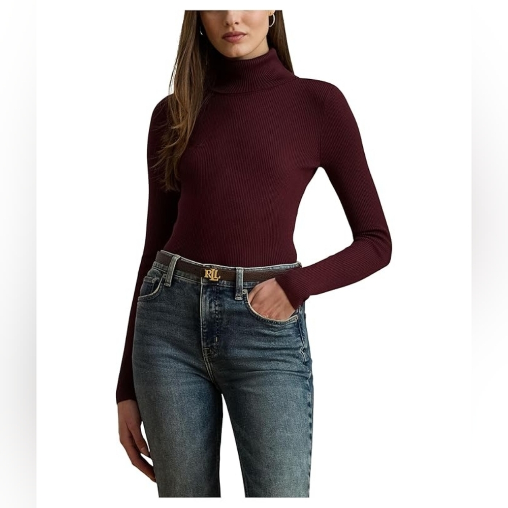 Lauren Ralph Lauren Ribbed Turtleneck Sweater